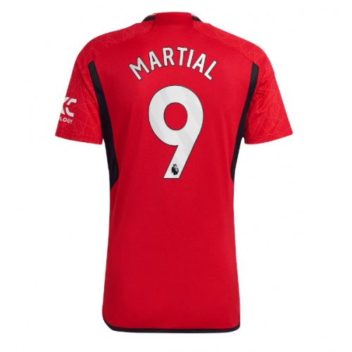 Moški Nogometni dresi Manchester United Anthony Martial #9 Domači 2023-24 Kratek Rokav